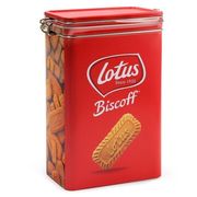 比利时进口Lotus和情焦糖饼干经典大礼盒312g铁盒咖啡伴侣550g