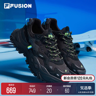 FILA FUSION 斐乐潮牌女鞋厚底硬糖鞋BIANCO跑步鞋运动鞋老爹鞋女