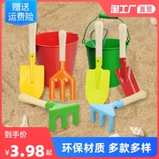 儿童玩沙挖沙子铁铲子铁桶沙滩，玩具套装宝宝，赶海玩土挖土园艺工具