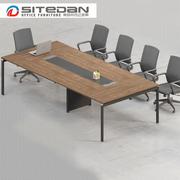 会议桌长桌办公台简约现代长方形桌椅组合长条，大型会议室培训桌子