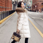 2021女士羽绒服中长款冬季时尚休闲韩版修身显瘦加厚外套