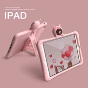 iPad保护套Air2壳9.7英寸2017苹果平板电脑2022 Air3/4/5可爱小猪2017苹果平板电脑2020卡通10.2寸11支架