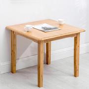 加厚楠竹方桌正方形简约餐桌简易的小吃饭桌实木，四方桌子写字家用