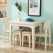 小厅宽居小户型餐桌椅组合简约现代钢化玻璃，伸缩桌4人折叠北欧实