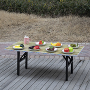 吃饭桌出租屋折叠桌矮简易长方形，桌子小餐桌，折叠小桌子家用小饭桌