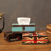 英伦风纸巾盒家居用品，创意餐厅抽纸盒车载圆筒纸抽盒餐巾纸盒