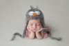 宝沃儿童摄影道具动物造型猫头鹰新生儿男女宝宝影楼拍照照相帽子