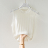 白色无袖蕾丝背心吊带衫，女大码2023年春夏设计感内搭气质小衫