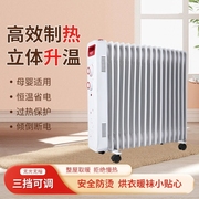 电热油汀取暖器家用节能恒温电暖器母婴速热大面积卧室暖气片