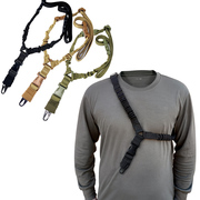 户外多功能装备通用尼龙战术配件背带，快拆肩带挂绳单点式(单点式)双点挂带