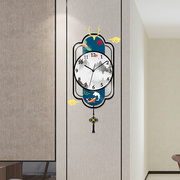 个性创意挂墙钟表现代简约静音，时钟中式艺术挂钟，客厅家用时尚轻奢