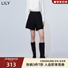 LILY2024春女装时尚通勤复古别致装饰扣显瘦A字西装休闲短裤