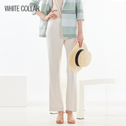 白领夏季女士职业西装裤，气质ol高腰垂感薄款微喇长裤nwsb21-2