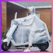 透明雨衣电动车单双人(单双人，)长款男女全身防雨暴雨，pvc摩托骑行雨披定制