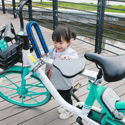铭客自行车前置儿童坐垫方便携带成人弯梁单车快拆宝宝安全座椅