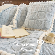 加厚抱枕被子两用折叠毛毯子(毛，毯子)二合一办公室，午睡枕羊羔绒沙发靠枕冬