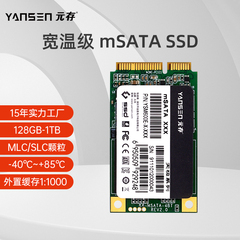 元存（YANSEN） mSATA固态硬盘 宽温级 128g 256g 工业设备 SSD