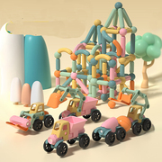 儿童变形磁力棒男孩女孩智力宝宝拼图大号拼装车益智数字积木玩具