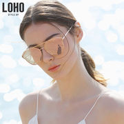 lhk009loho太阳镜偏光女士炫彩，墨镜出游潮搭个性，眼镜玫瑰粉