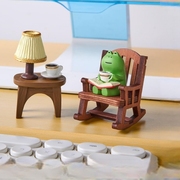 青蛙可爱治愈小摆件办公室，好物工位情绪桌面装饰解压礼物咖啡生日