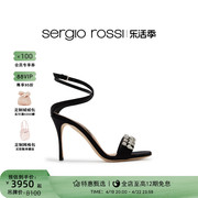 sergiorossisr女鞋，godiva系列水晶钻饰高跟凉鞋
