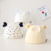婴儿胎帽0-3个月新生儿，月子帽宝宝出产房双层护头卤帽儿童帽子