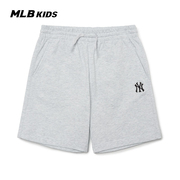 MLB儿童男女童经典队标简约时尚短裤宽松百搭裤子春夏