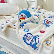 儿童珊瑚绒毛毯加厚夏季天午睡沙发办公室宿舍小毯子空调被子盖毯