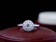 18k金珠宝(金珠宝)定制gia钻石，圆包群镶戒指，手链培育钻彩钻项链耳钉彩钻宝