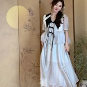 南法故梦套装夏款女装韩版法式设计感复古小香风甜美套装