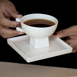 明三宅家 复刻英国骨瓷中古红茶杯碟原创高脚咖啡杯带托盘下午茶