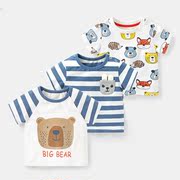 婴儿衣服男童短袖t恤夏装，儿童3宝宝幼儿女，小童1岁半袖上衣纯棉1岁