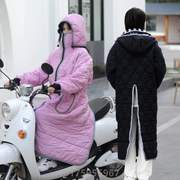 加厚加绒电动车骑#挡风衣，骑行冬季摩托，罩防寒保暖衣挡风加厚防风