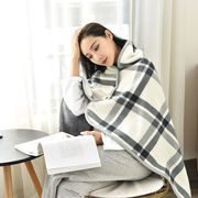 类a柔软办公室披肩毯加厚法兰绒，毛毯秋冬懒人，毯午睡毯多功能保暖