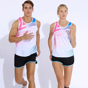 专业田径服训练服套装男女长短跑服马拉松服体考比赛运动背心印字