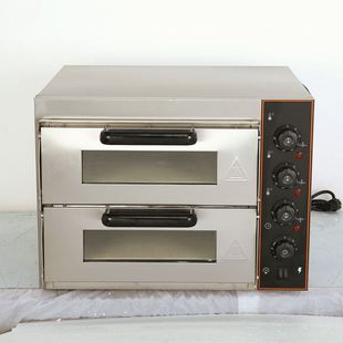 电烤箱商用双层披萨炉大型一层一盘烤蛋挞机石板烘培两层面包烤炉