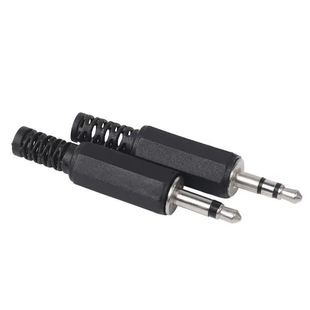 3.5mm立体声耳机插头焊线式双声道音频，音箱插头3.5耳机插头