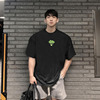 肌肉型男兄弟夏季韩版男式运动t恤男短袖宽松健身训练汗衫男T恤潮
