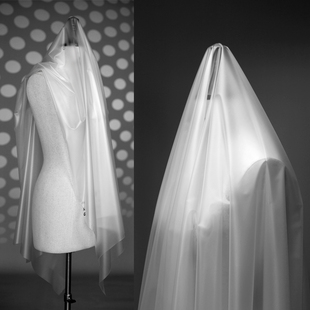 磨砂半透明tpu面料 雾面透视服装设计雨衣防水布料 0.1mm／半米价