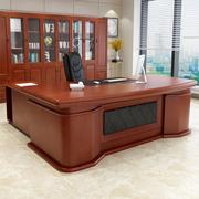 的新中式老板总裁桌办公桌1.8米老板桌2米大班台主管单桌简约