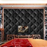 电视机背景装饰可移除墙贴PVC防水仿皮革包沙发背景防潮墙贴纸