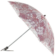 美缀太阳伞双层蕾丝立体花，刺绣遮阳伞防晒防紫外线公主洋伞晴雨伞