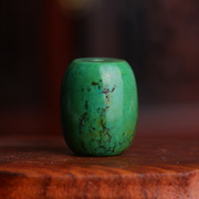 天然原矿绿松石桶珠散珠原石配饰配珠单颗隔珠子顶珠腰珠纯天然
