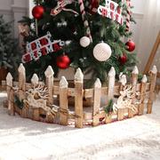 圣诞树围栏圣诞树围地围装饰品圣诞树栅栏篱笆圣诞节道具场景布置