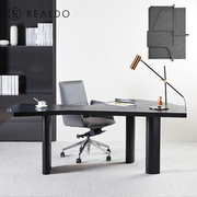 瑞都家具书桌轻奢高级感意式极简大板桌创意设计师款办公桌电脑桌