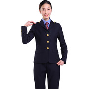 铁路新式路服春秋制服女士西装，套装正装工作，服式铁路局专用服装