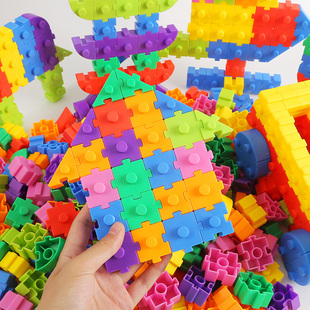 童心积木儿童拼装益智玩具百变大颗粒幼儿园3-6岁男女孩拼插塑料
