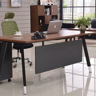 奥洛提老板桌办公桌椅组合办公家具简约现代钢木结构主管经理桌1