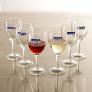 乐美雅红酒杯家用高脚香槟杯6只创意水晶玻璃葡萄酒杯醒酒器套装
