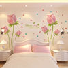 浪漫客厅沙发墙电视墙贴纸装饰品温馨卧室床头花朵花卉郁金香贴画